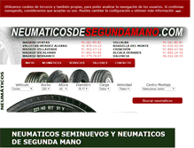 Tablet Screenshot of neumaticosdesegundamano.com